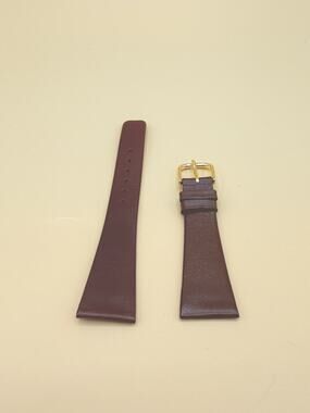 21mm KREISLER Fine Calfskin NOS Vintage Watch Band & Gold-Tone Buckle
